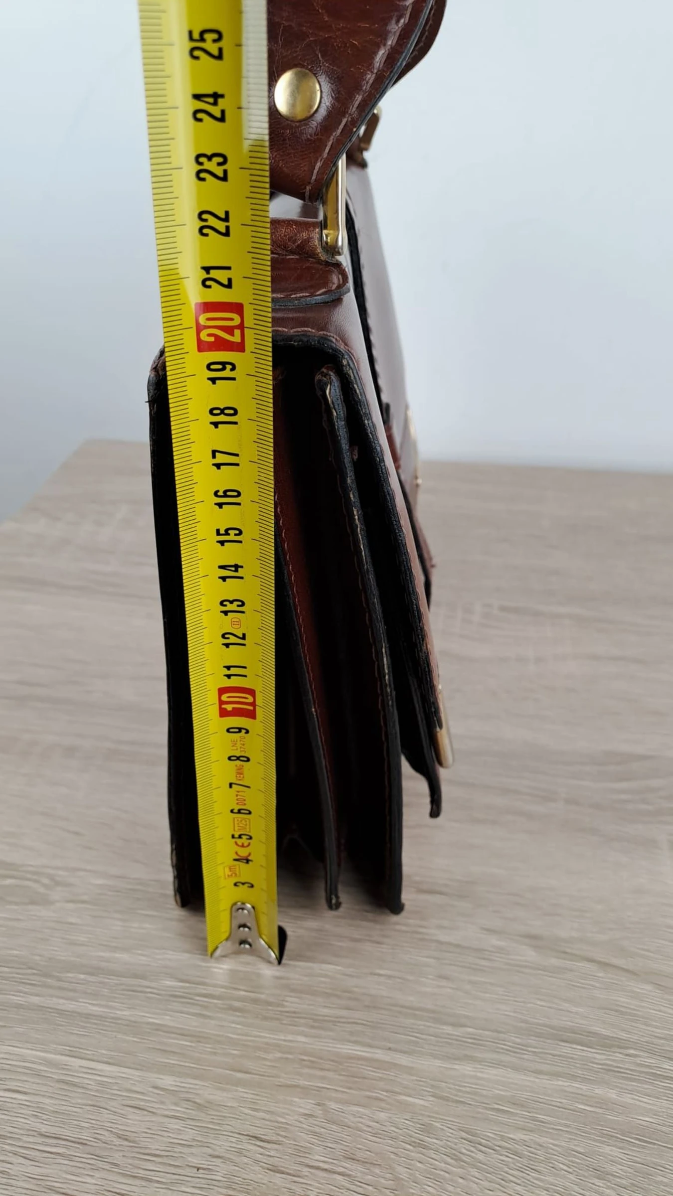Handtas met meerdere vakken / Vintage Retro / Bruin / Dames / Leer / 168 – photo 14